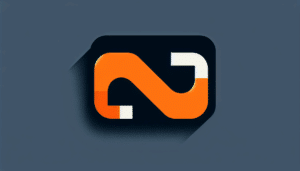 Illustration mit Microsoft Edge und Adobe Acrobat Icons auf dunklem Hintergrund, orangene Akzente, moderner Stil.